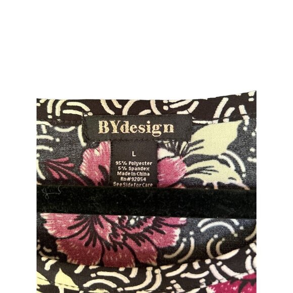 BYdesign Floral Print Blouse - Long Sleeves Size L‎ - Picture 3 of 5